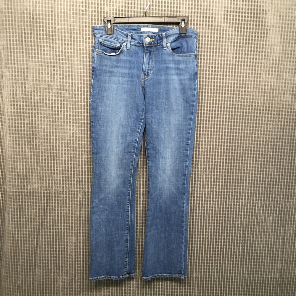 Levi's Womens 715 Bootcut Jeans Mid Rise Stretch 29 Blue Excellent